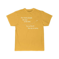 Thumbnail for FOR MOST PEOPLE THE SKY IS THE LIMIT FOR A THE SKY IS HOME  T SHIRT THE AV8R