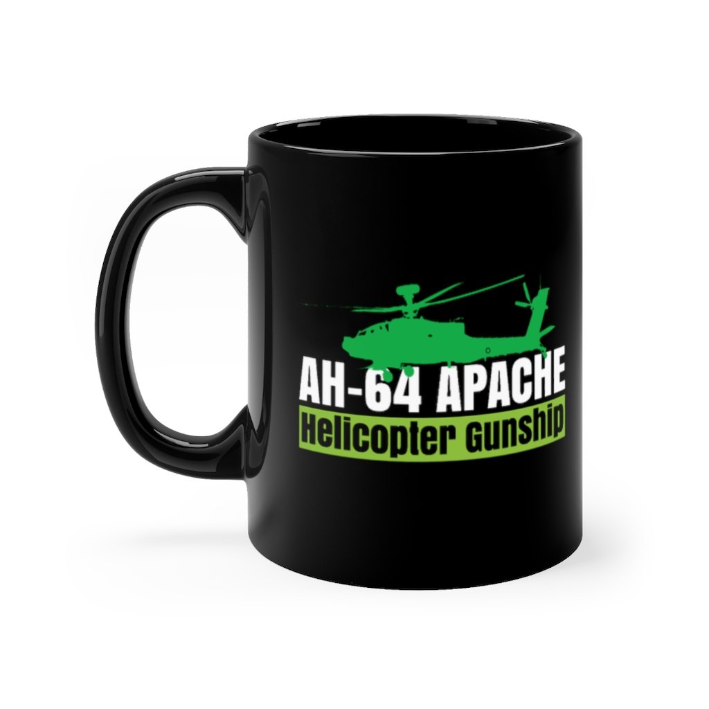 AH - 64 APACHE HELICOPTER GUNSHIP DESIGNED - MUG Printify