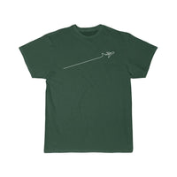 Thumbnail for MINIMALIST LINE WITH AIRPLANE DESIGN CLASSIC T-SHIRT THE AV8R