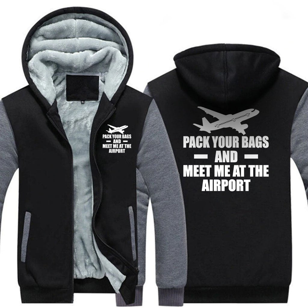 PACK YOUR BAGS AND MEET ME AT THE AIRPORT ZIPPER SWEATER THE AV8R