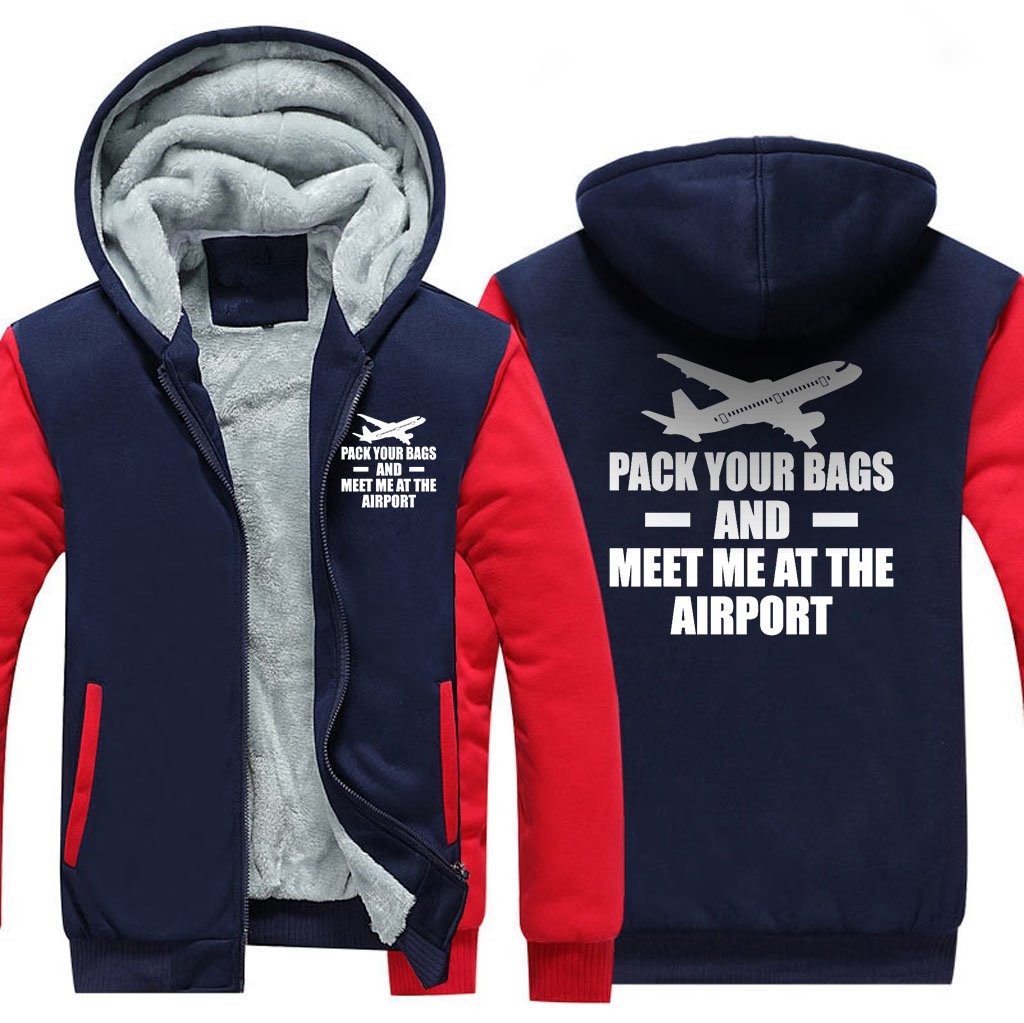 PACK YOUR BAGS AND MEET ME AT THE AIRPORT ZIPPER SWEATER THE AV8R