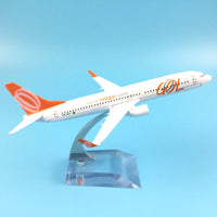 Thumbnail for 16cm Alloy Metal Model Plane Brazil Air GOL Airlines Boeing 737 B737 800 Airways Aircraft Airplane Model w Stand Gift AV8R