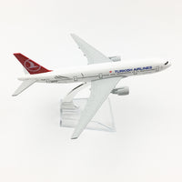 Thumbnail for Turkish Airlines Boeing 777 Airplane model Turkey 16CM B777 Plane model Alloy Metal Diecast Aircraft model Toy plane gift AV8R