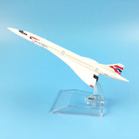 Thumbnail for Aircraft Model Diecast Metal Plane Airplanes 16cm Airplane Model   1:400 British Airways Concord Plane Toy Gift Free Shipping AV8R