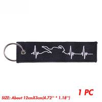 Thumbnail for Embroidery  Heartbeat Keychain THE AVIATOR