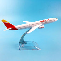 Thumbnail for Aircraft Model 16cm Metal Diecast 1:400 Iberia Airbus A330 Model Plane Airplane AV8R