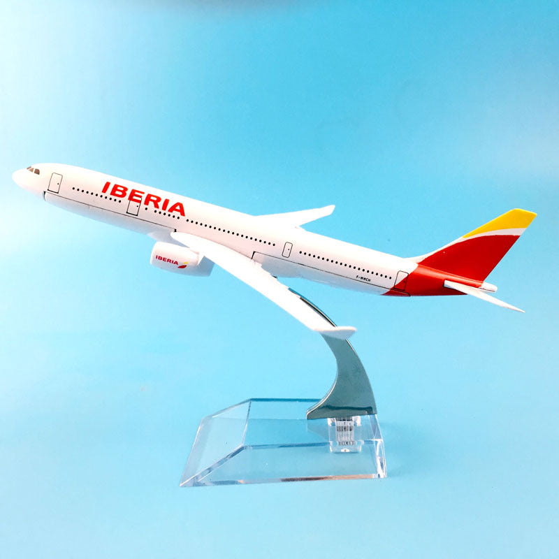 Aircraft Model 16cm Metal Diecast 1:400 Iberia Airbus A330 Model Plane Airplane AV8R