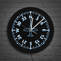 Thumbnail for AIRCRAFT GAUGES COCKPIT INSTRUMENTS AVIATION LED LIGHTING WALL CLOCK THE AVIATOR