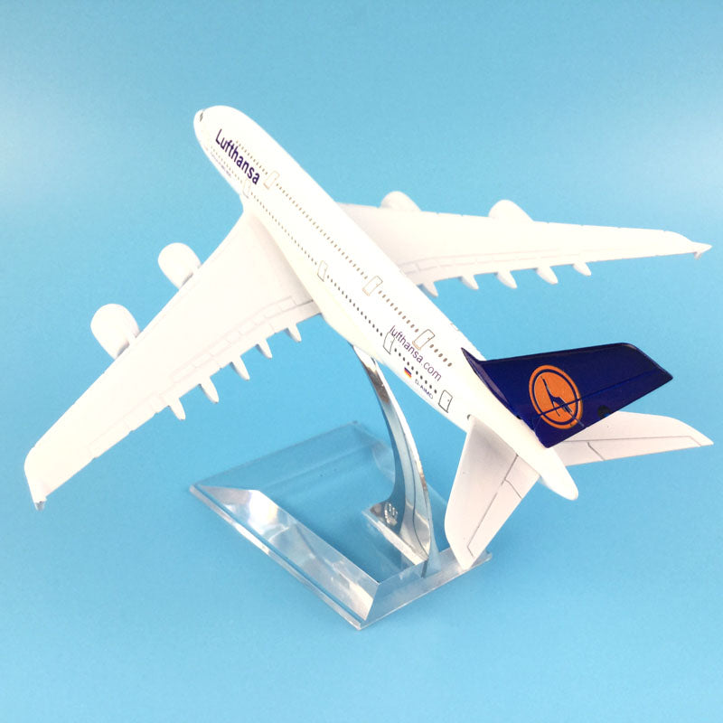 Air Passenger plane model A380 Lufthansa aircraft A380 16cm Alloy simulation airplane AV8R
