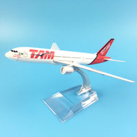 Thumbnail for TAM Plane Model Airplane Model Boeing 777 Brazil Aircraft Model Diecast Metal Airplanes 1:400 Plane Toy AV8R