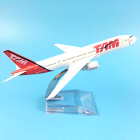 Thumbnail for TAM Plane Model Airplane Model Boeing 777 Brazil Aircraft Model Diecast Metal Airplanes 1:400 Plane Toy AV8R