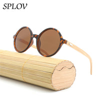 Thumbnail for New Natural bamboo Leg Sunglasses Men Women Retro Round Wooden Sun Glasses AV8R