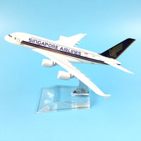 Thumbnail for Aircraft Model Diecast Metal Model Airplanes 16cm 1:400 Singapore Airways A380 Airbus Airplane Model Toy Plane Gift  M6-042 AV8R