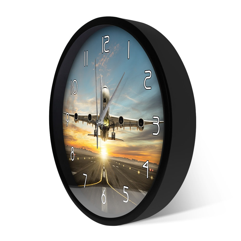 Huge Two Storeys Commercial Jetliner Wall Clock THE AVIATOR