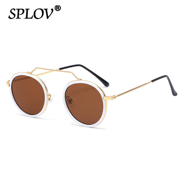 Hot Sale Retro Round Sunglasses Men Women Brand Designer Punk Glasses AV8R