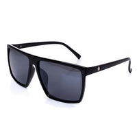 Thumbnail for Vintage Steampunk Square Sunglasses Men SKULL Logo All Black Coating Sun Glasses AV8R
