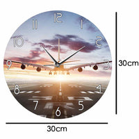 Thumbnail for AIRBUS A380 Flying Over Runway Modern Wall Clock AV8R
