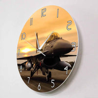 Thumbnail for F16 FALCON FIGHTER JET AIRCRAFT PLANE WALL CLOCK THE AVIATOR