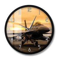 Thumbnail for F16 FALCON FIGHTER JET AIRCRAFT PLANE WALL CLOCK THE AVIATOR