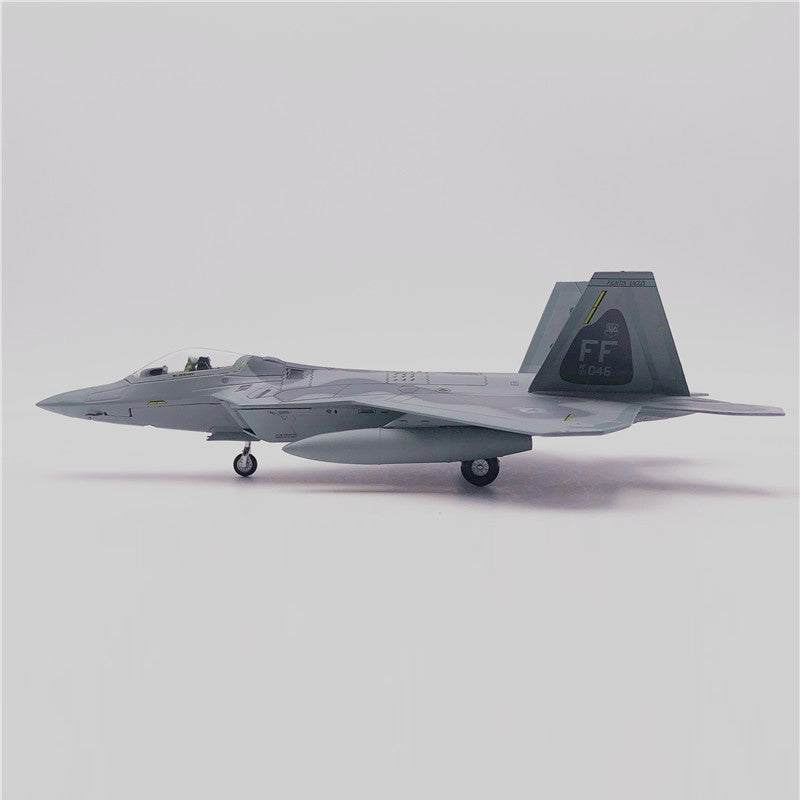 Aircraft Plane model 1/100 Scale Alloy Fighter F-22 US Air Force Aircraft F22 Raptor Model Toys Children Kid Gift for Collection AV8R