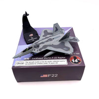 Thumbnail for Aircraft Plane model 1/100 Scale Alloy Fighter F-22 US Air Force Aircraft F22 Raptor Model Toys Children Kid Gift for Collection AV8R