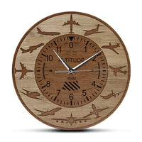 Thumbnail for AIRPLANES ALTITUDE MEASUREMENT PRINTED WALL CLOCK. THE AVIATOR