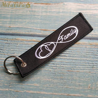 Thumbnail for 1 PsC Embroidery Family Infinity Love Keychain THE AVIATOR