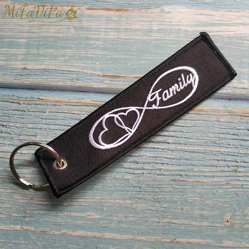 1 PsC Embroidery Family Infinity Love Keychain THE AVIATOR