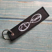 Thumbnail for 1 PsC Embroidery Family Infinity Love Keychain THE AVIATOR