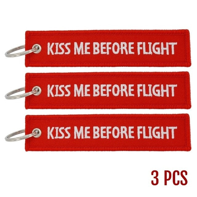 3 PCS/LOT Kiss Me key chain THE AVIATOR