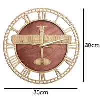 Thumbnail for Carbon Cub Modernized Light Aircraft Wood Wall Clock THE AVIATOR