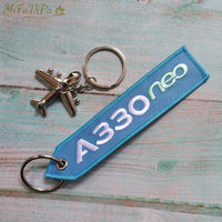 Thumbnail for Fashion Trinket A330 Neo Gift Keychain Aircraft Key Chain AV8R