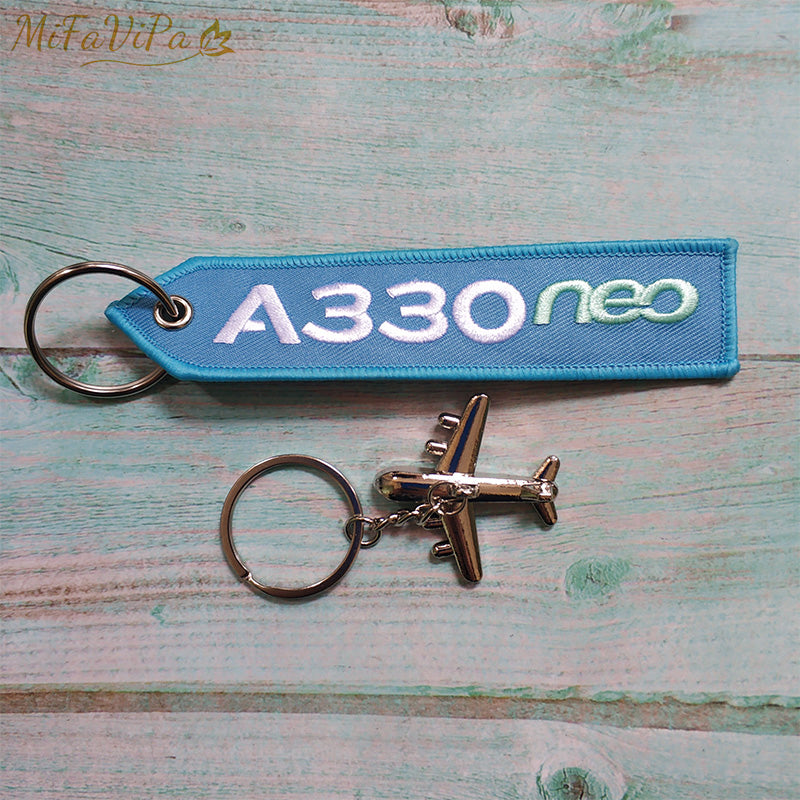 Fashion Trinket A330 Neo Gift Keychain Aircraft Key Chain AV8R