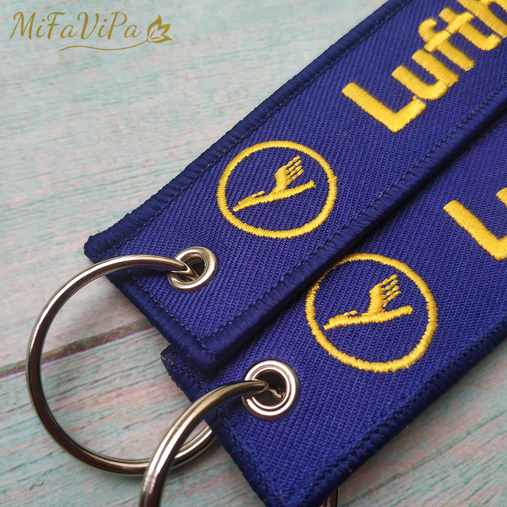 2 PCS Lufthansa Sleutelhange Keychain Cessna Lanyards Neck Strap AV8R