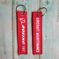 Thumbnail for 2 PCS  Boeing 787 aircraft Embroidery key chain THE AVIATOR