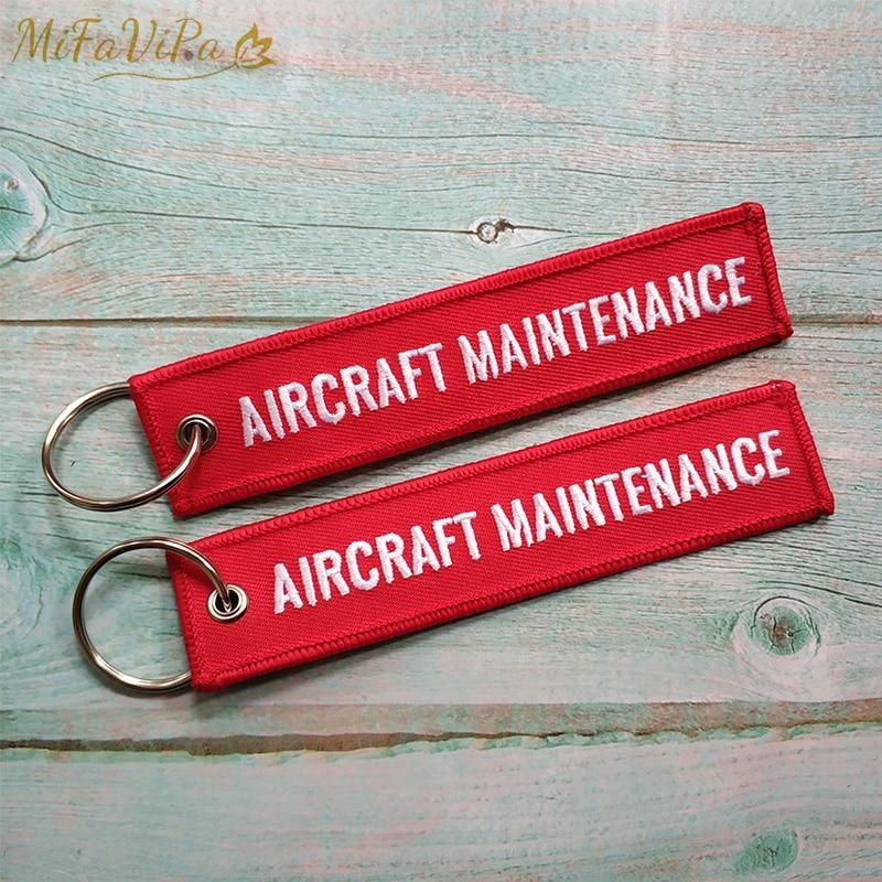 2 PCS  Boeing 787 aircraft Embroidery key chain THE AVIATOR