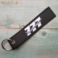 Thumbnail for 1 SET Boeing 777 747  Embroidery Key Chain THE AVIATOR