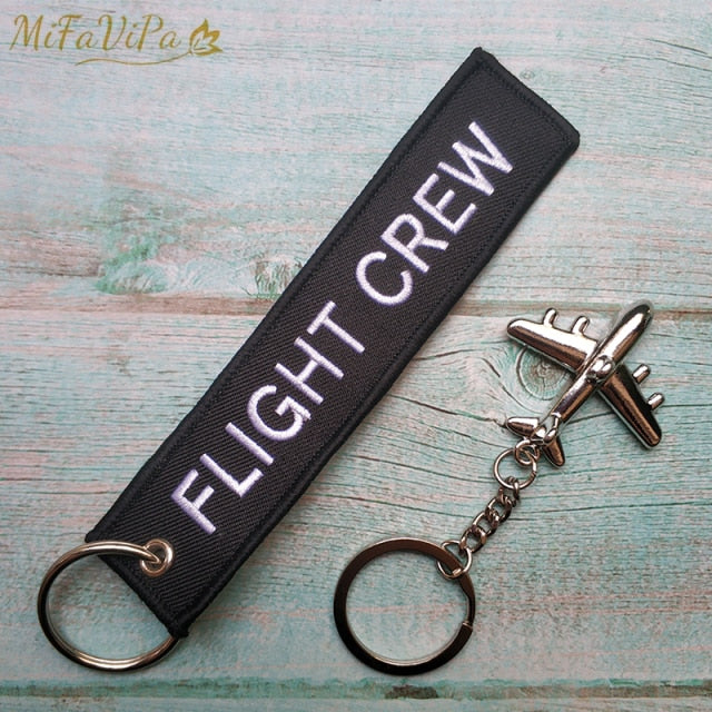 Pilot Flight Crew Key Chain with 1 PC Metal Plane Keyrings THE AVIATOR