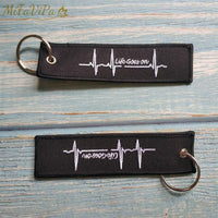 Thumbnail for 1 PC Embroidery Heartbeats Keychain THE AVIATOR