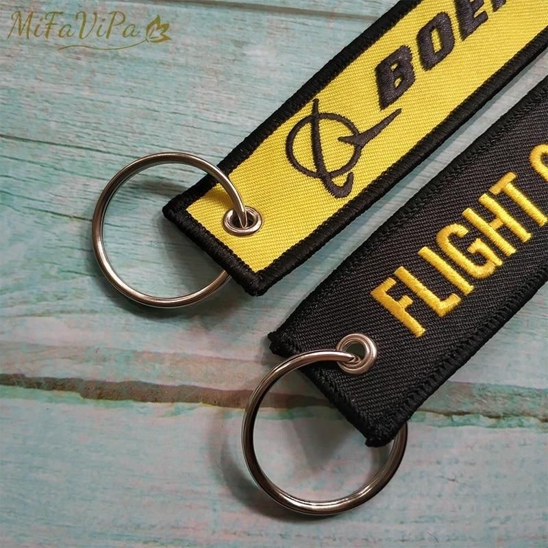 10 PCS Boeing Key Chains FLIGHT OPERATION Embroidery key chain THE AVIATOR