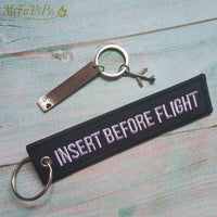 Thumbnail for 1 Set INSERT BEFORE FLIGHT Keychain THE AVIATOR