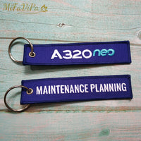 Thumbnail for 2 PCS/LotMaintenaince Side B A320 Embroidery  Key Chains THE AVIATOR