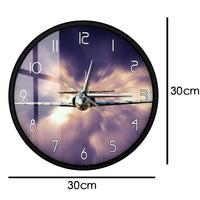 Thumbnail for Military Jet Fighter Modern Wall Clock Airplane Flying AV8R