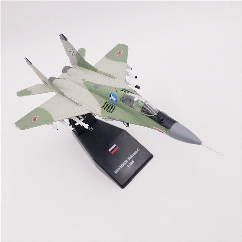 Aircraft Plane model 1:100 Russian Air Force MiG-29 airplane Alloy model diecast 1:100 metal Planes AV8R