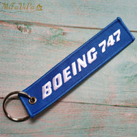 Thumbnail for 1 PC BOEING 747 Keychain New Fashion Trinket Phone Strap Black Embroidery AV8R