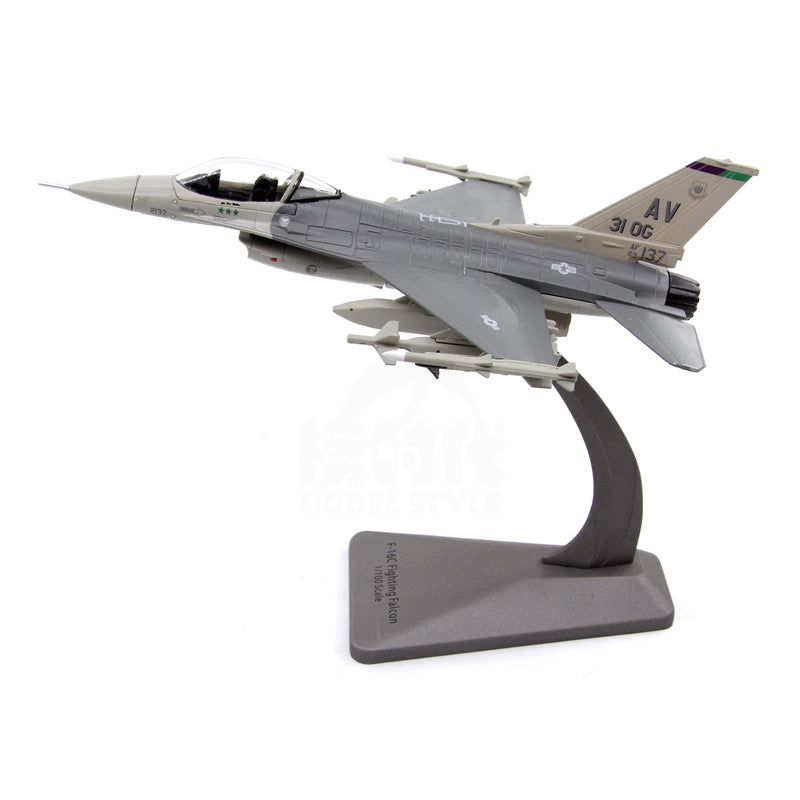 Air Force F-16C Fighter Falcon 31st Wing F16 Diecast Metal Finished Aircraft Model Drop shipping AV8R