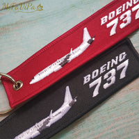 Thumbnail for 2 PC Boeing 747 Fashion Trinket Keychain Phone Strap  Aviation Red Key Chains AV8R