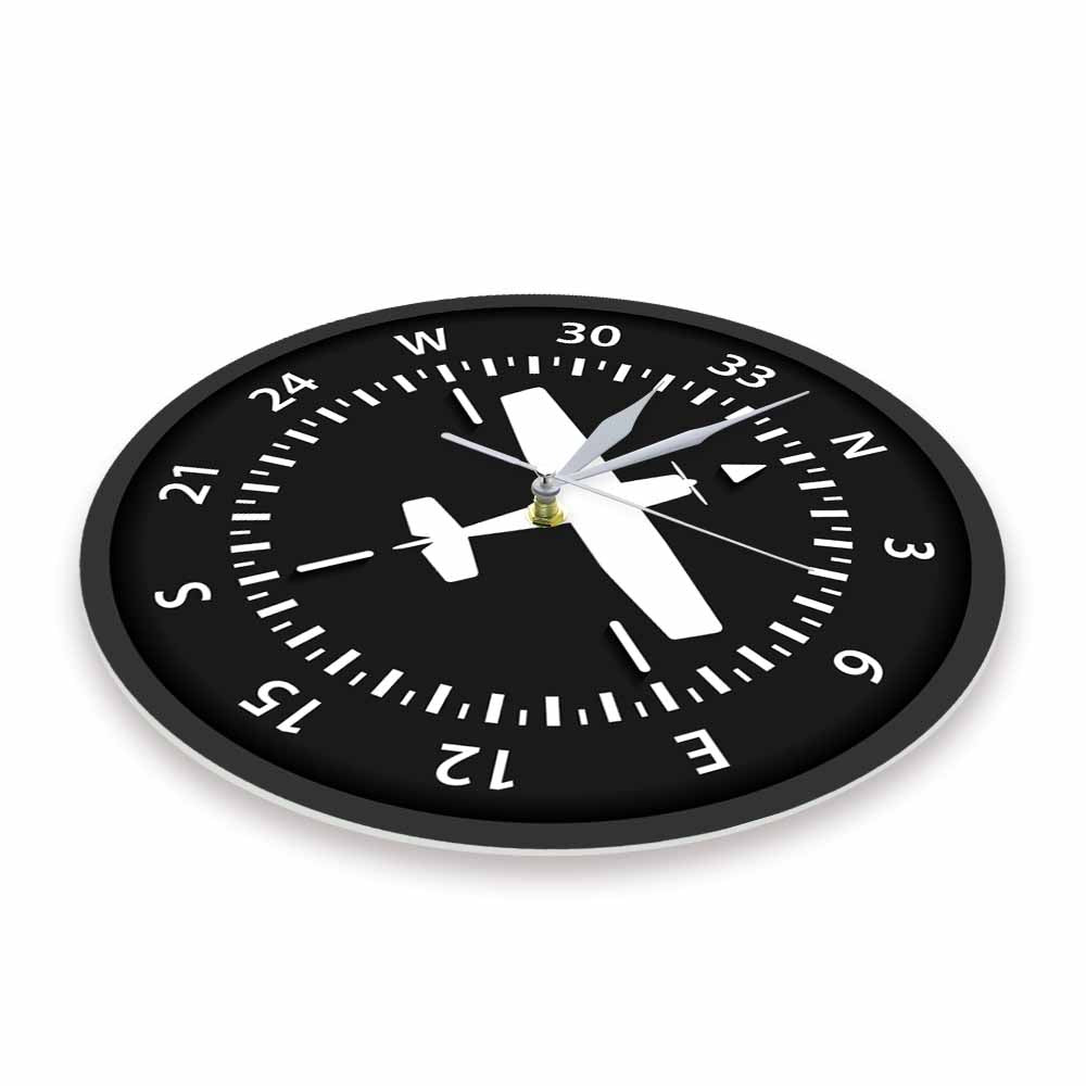 Steering Wheel Flight Instrument Compass Wall Clock AV8R