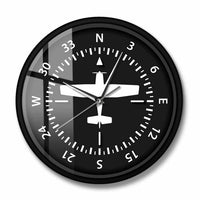 Thumbnail for Steering Wheel Flight Instrument Compass Wall Clock AV8R
