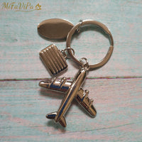 Thumbnail for Airplane Mode Keychain Luggage Tag Key Ring Airplane Key Pilot Aviation Gift Key Chain AV8R